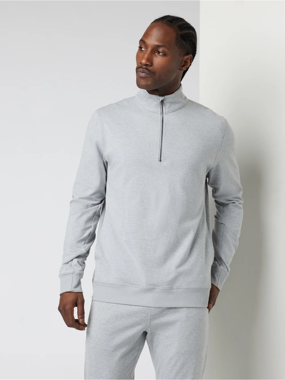 Vuori Coronado Half Zip Pullover XL Heather Gray Soft Performance Sweatshirt
